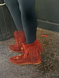 Tassels. Tassels. Tassels. We like these Pocahontas boots.