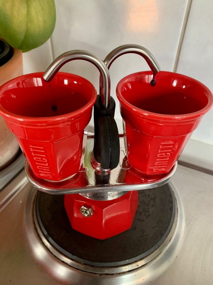 Bialetti Mini Express ltd edition red coloured 2 cup espresso