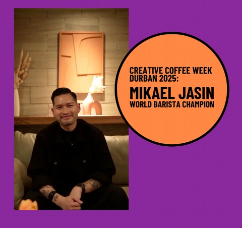 Creative Coffee Week 2025: Mikael Jasin, the current World Barista Champion is coming to South Africa - <p>BREAKING NEWS!



We are absolutely thrilled to announce that Mikael Jasin will be coming to South Africa for Creative Coffee Week in Durban, 30 & 31 July 2025.

Mikael is the current World ...</p>