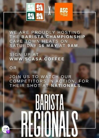 SCASA: Western Cape Barista Championships 16 May - 
