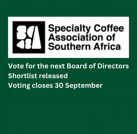 Vote for 2025/26 SCASA Board of Directors - <p>The shortlist for the Specialty Coffee Association of Southern Africa Board of Directors has been released. 

Why is the BoD important? 

These elected officials will determine the futur...</p>